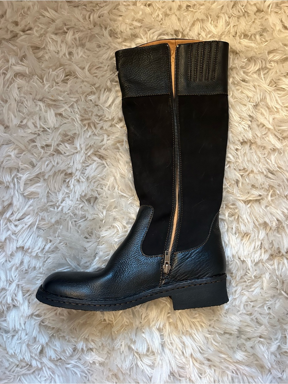 Born Women's Black Over-the-Knee Leather Riding Boots - Picture 2 of 8